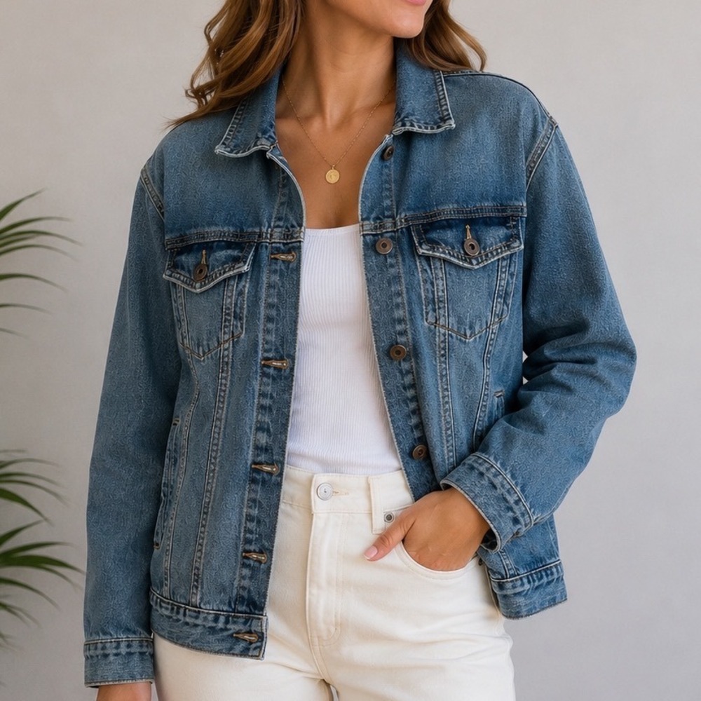 Lucky Brand Women's Classic Denim Jacket - XL